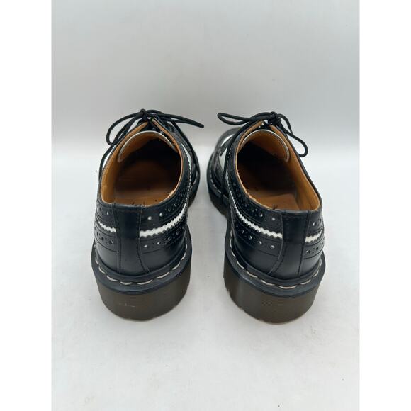 Dr. Martens Made in England Rare VTG Black White Brogue Oxford Wingtip & Chunky - Picture 9 of 12